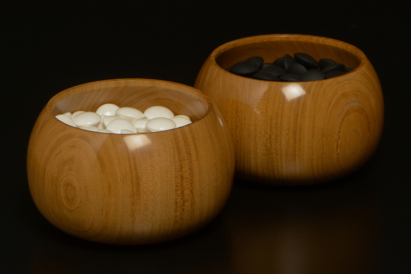 ケヤキ碁笥 上（36号） | 前川榧碁盤店