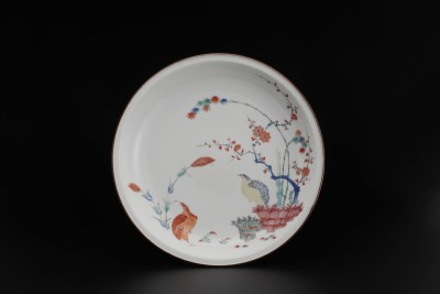 柿右衛門色絵梅竹鶉文皿 | 商品詳細 東洋古陶磁の前坂晴天堂