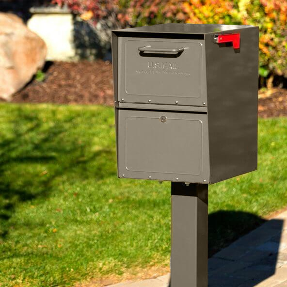 Rich Bronze Secure Curbside Locking Mailbox | MailCase