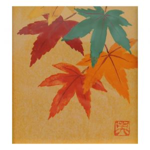 もみじ（色紙） | ギャラリーまきの 信州の木製品と美術工芸品販売の民芸店