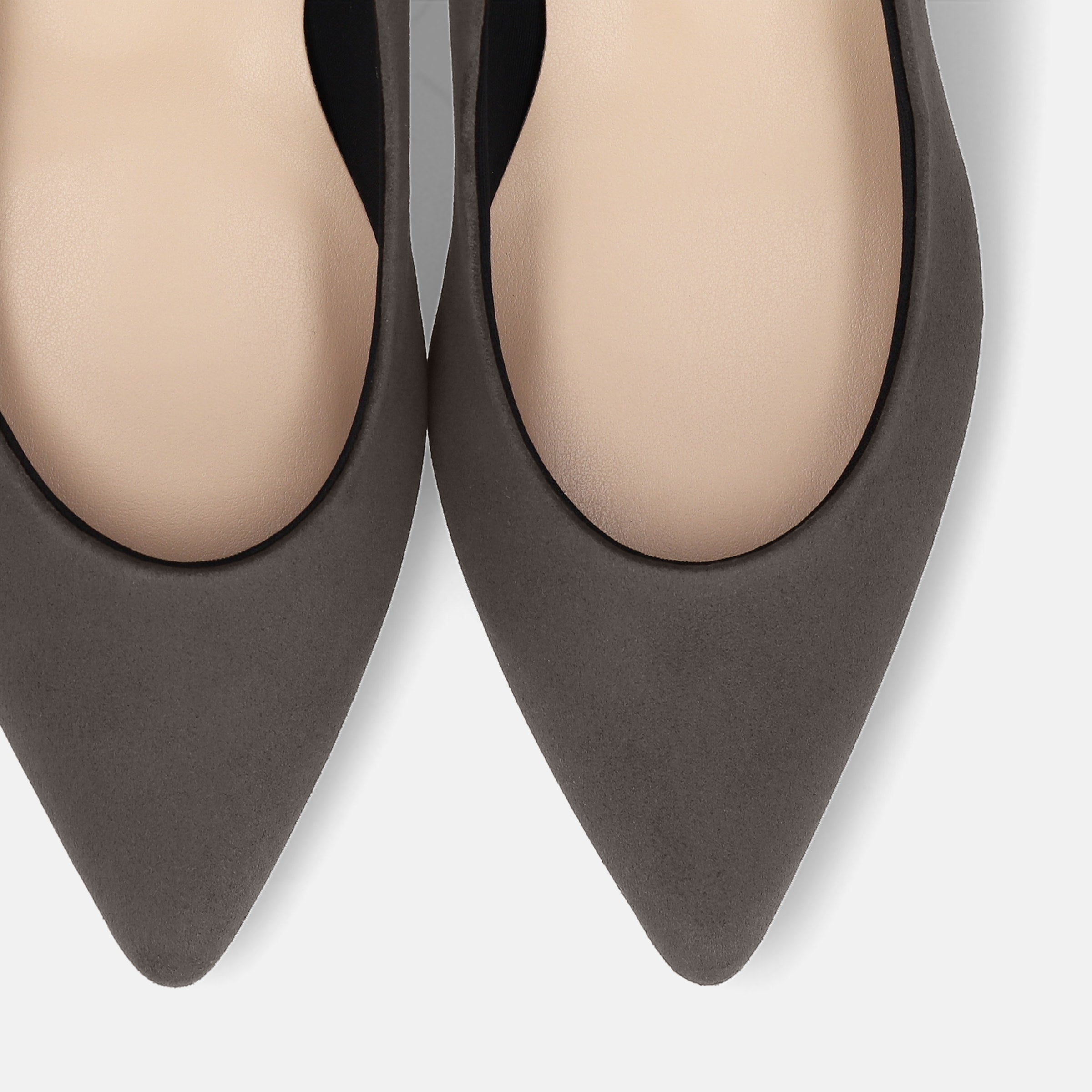 15%OFF：2025AW：ポインテッドトゥ スエードパンプス（m55225