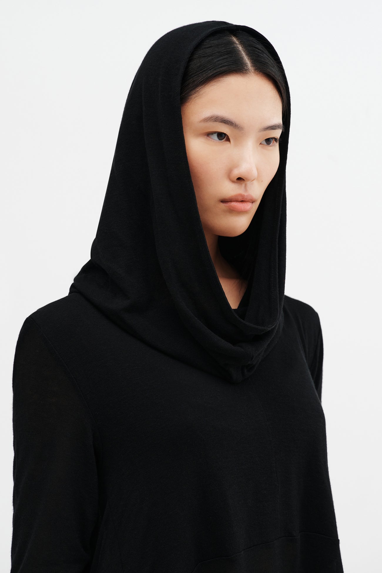 Women's Sheer European Jersey Hooded Tunic - Oslo Tunic | Marcella