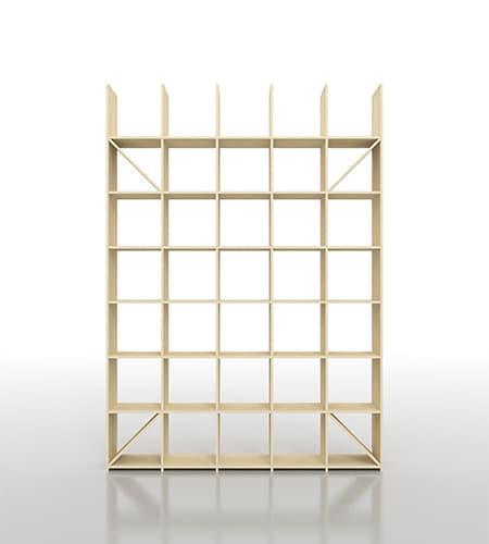 壁一面の本棚 奥行350mm（最下段なし）縦7コマ×横5コマ|Shelfシリーズ