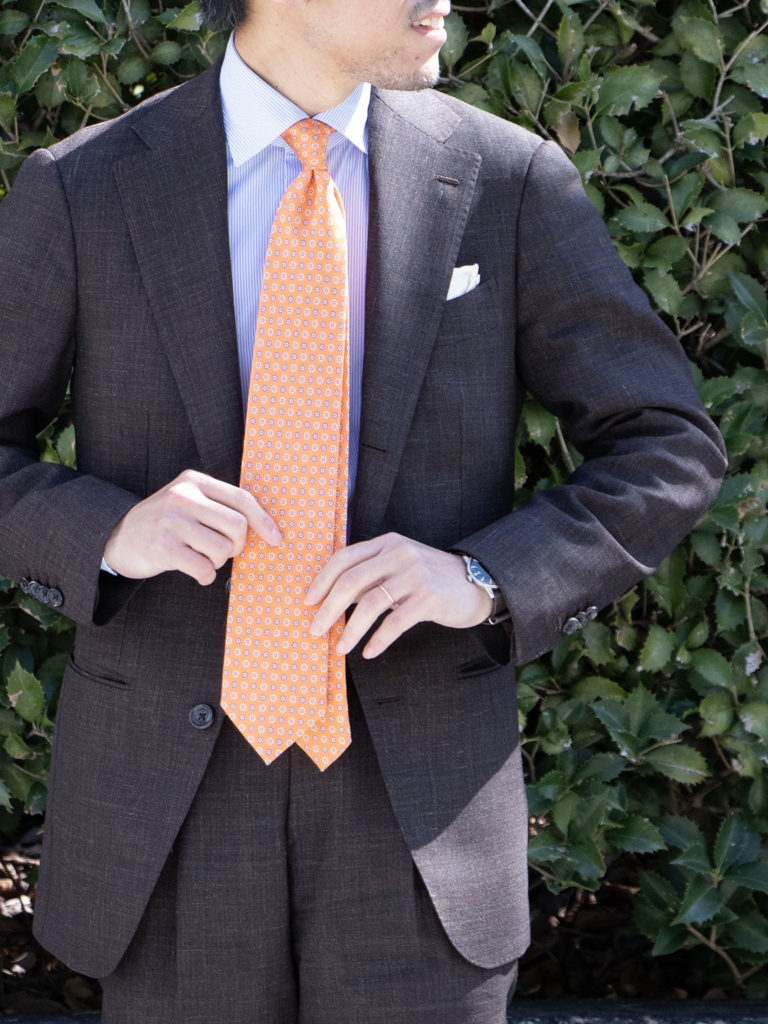 TIES】STYLE SAMPLE ”ORANGE FIBER”オレンジファイバータイ | E