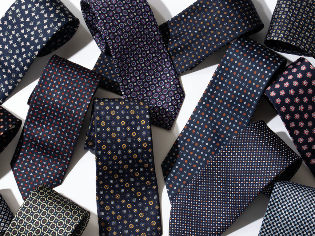 TIES】NEW ARRIVAL ”ネイビー小紋タイ” | E.Marinella Napoli