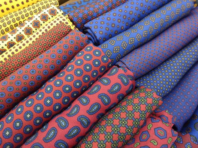 TOKYO MIDTOWN／INFORMATION】ネクタイ受注会用の生地を一部ご紹介し