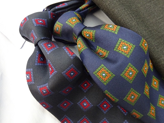 TOKYOMIDTOWN/TIES】セッテピエゲアンティーケ仕様のシルクジャカード