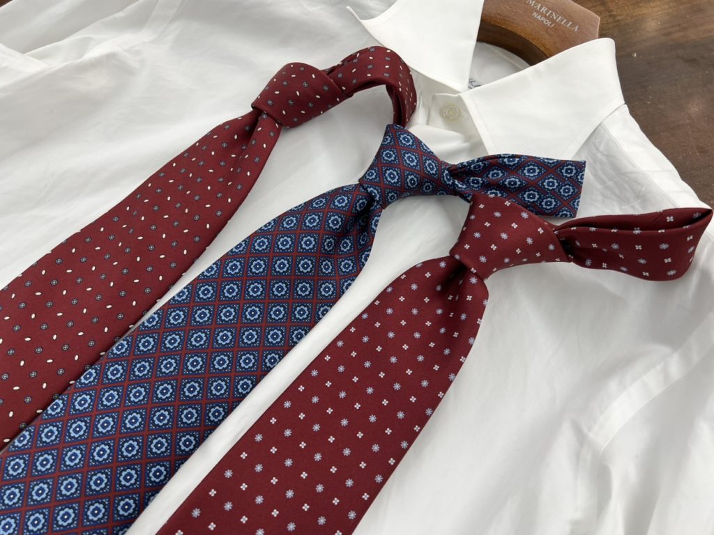 TIES】 RESTOCK レギュラー小紋タイ | E.Marinella Napoli