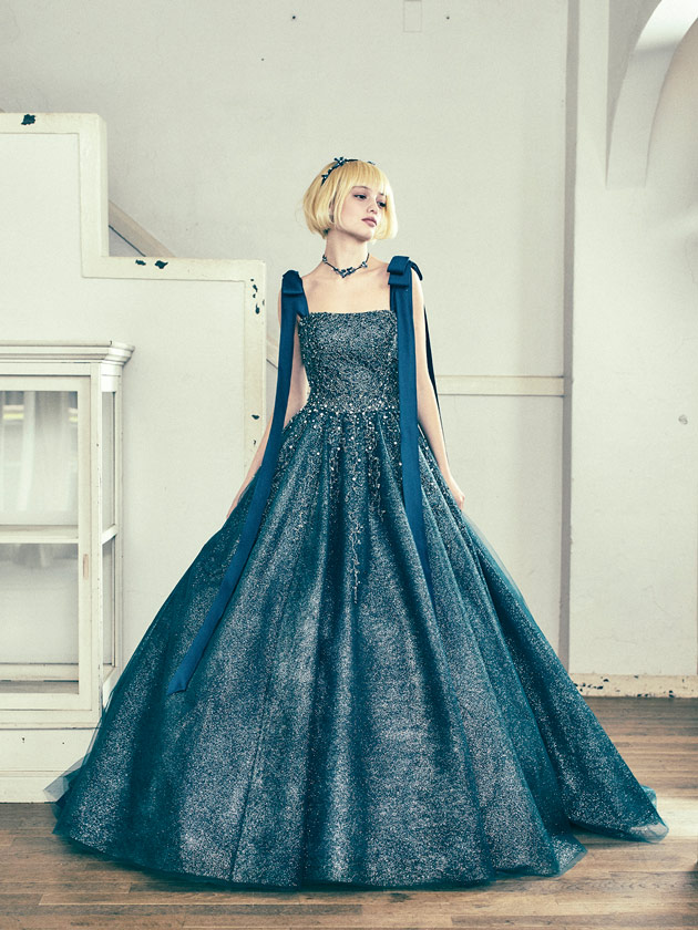 ANT0338 blue green | ウエディングドレス『マリアローザ（MARIAROSA）』