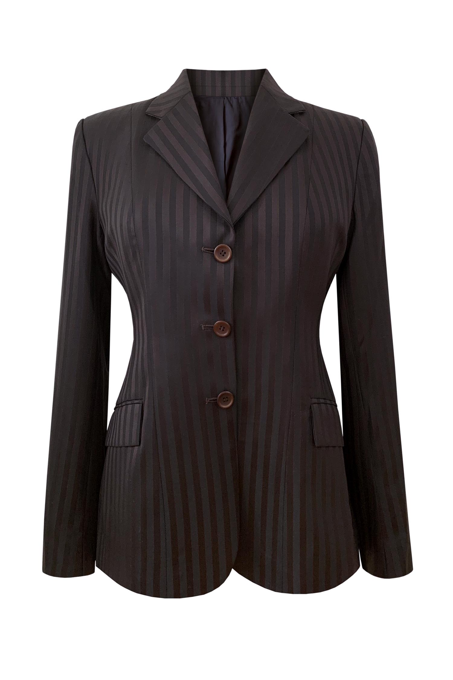 English Riding Jacket l Brown and Black Thick Stripe – Marigold