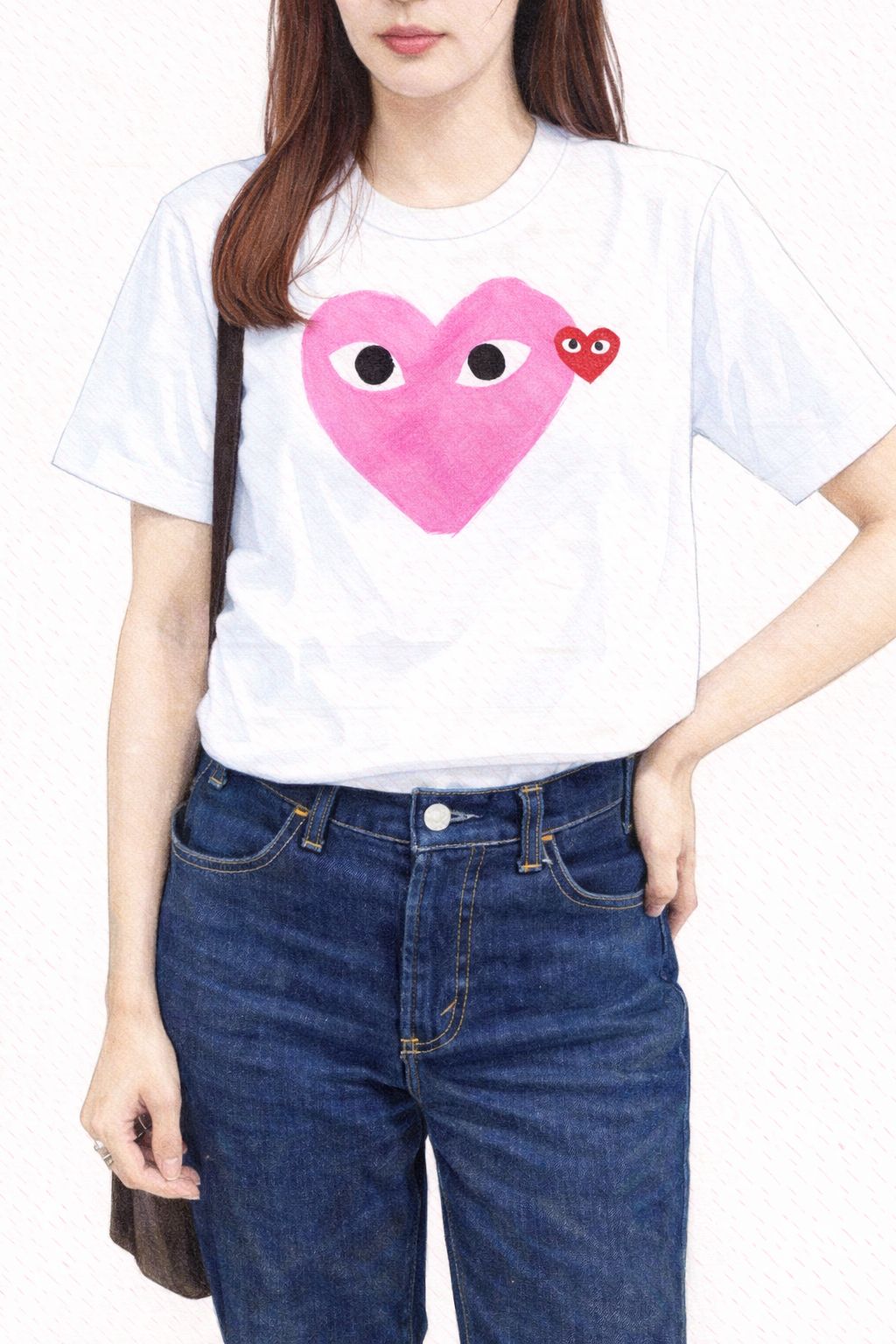 PLAY COMME des GARCONS - PLAYプレイコムデギャルソン RED EMBLEM T