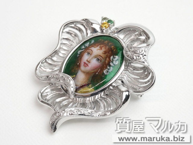 梶光夫 エマーユ ブローチの買取・質預かり｜大阪の質屋マルカ