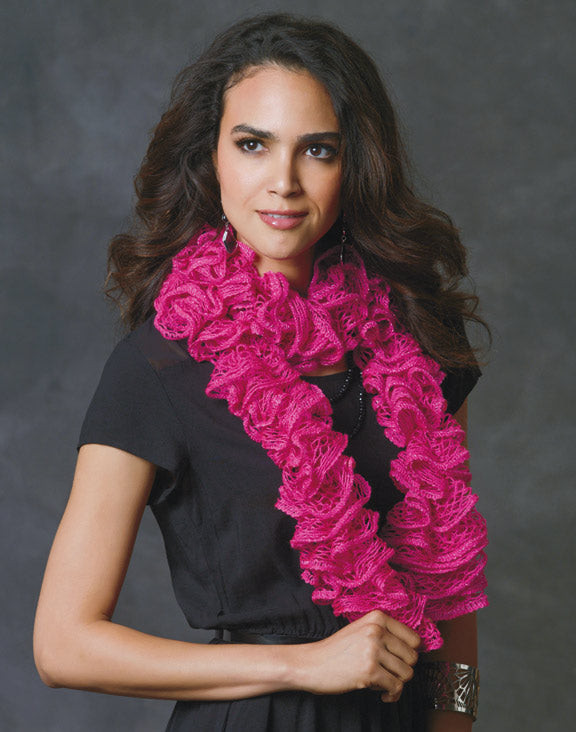 Free Knit or Crochet Ruffle Scarf Pattern – Mary Maxim