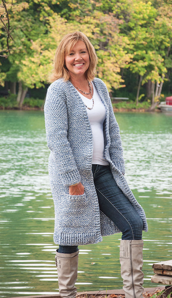 Crochet Ragg Cardigan – Mary Maxim