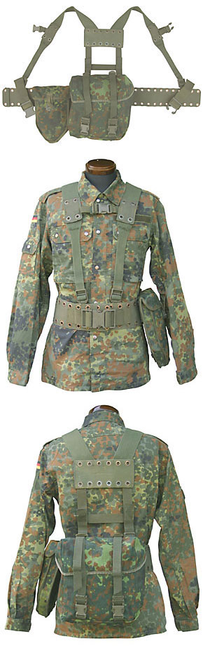 ドイツ BW(連邦軍) フレックカモ装備4点セット/実物・良の上