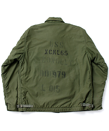 US NAVY(米海軍) A2 デッキジャケット(ステンシル入り)/DLA-86年