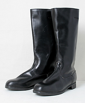 東ドイツ人民軍(NVA) 将校用黒革乗馬ブーツ/実物・未使用