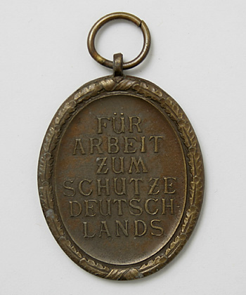 WWII ドイツ軍、大西洋防壁・西部戦線従軍徽章/実物・極上