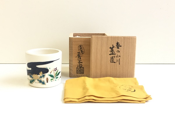 茶道 蓋置 仁清 春の小川 真葛焼 宮川香斎作販売|通販