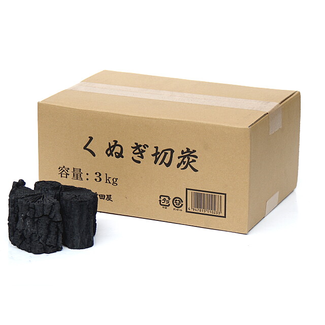 椚切炭3kg - （暖・黒炭｜暖・黒炭）：炭専門商社 増田屋－炭・火鉢の