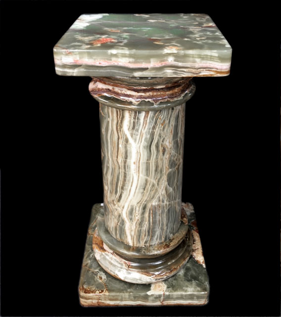 天然オニックス（オニキス）製 石柱ポール｜分割式で設置しやすい装飾