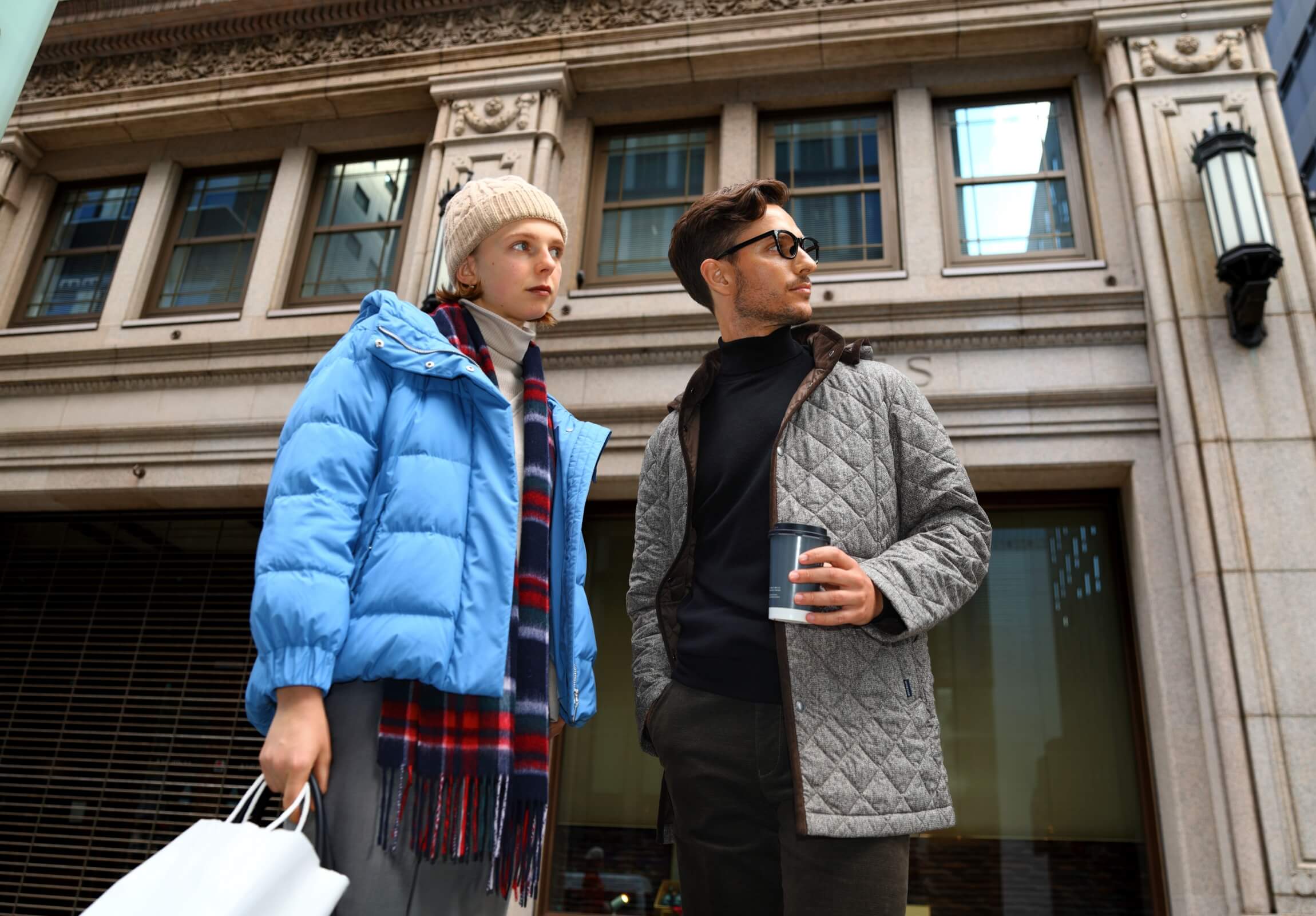 M'GREGOR マクレガー ダークネイビー ウールハリントンジャケット