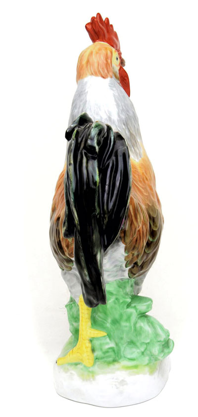 ヘレンド(Herend) 鶏置物(高さ:40cm) 雄鶏(05030/CD)【現物写真