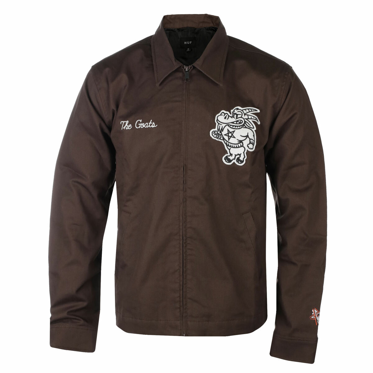men's jacket HUF x THRASHER - Field Crew - chocolate - jk00384