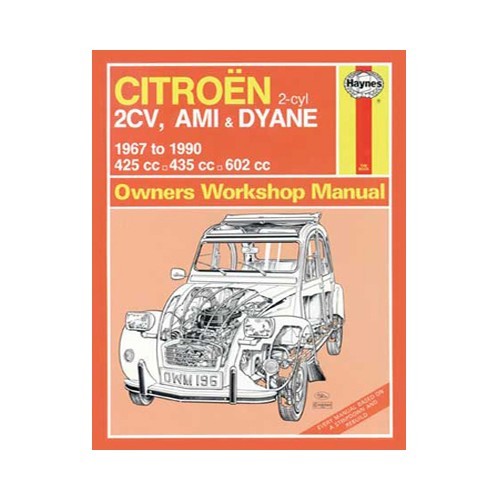 Revue technique Haynes sur les Citroën 2CV, Ami et Dyane de 67 à 90