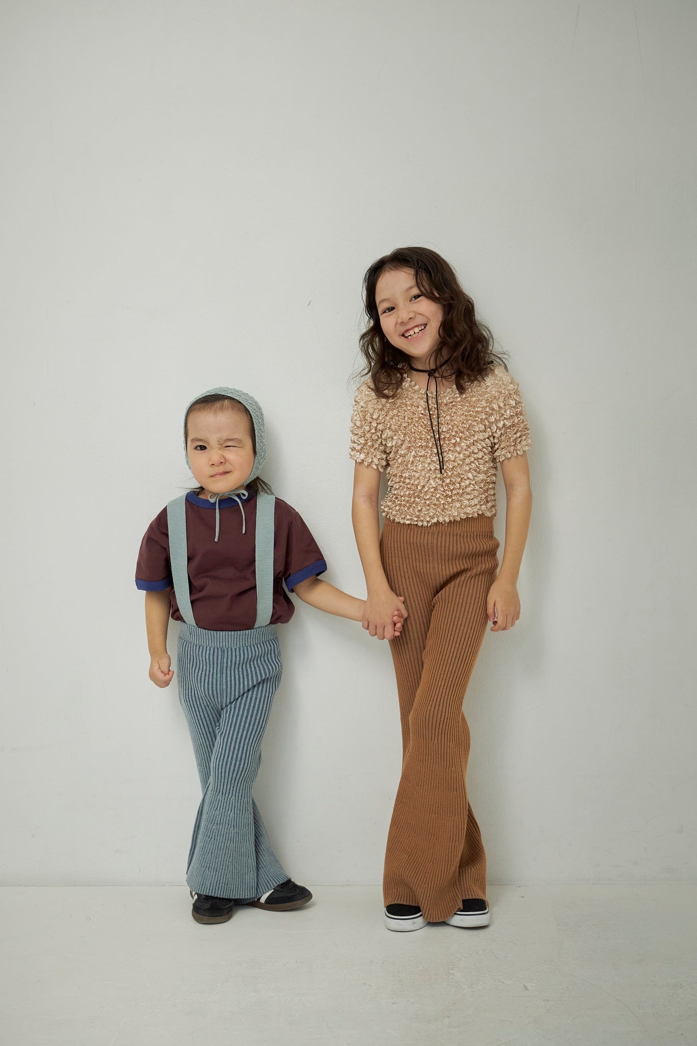 Kids Rib Knit Bell Bottoms – Mediam