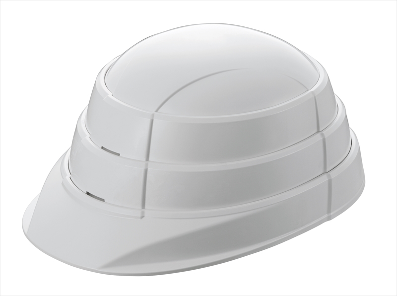 10個セット】 防災用収縮式ヘルメット オサメット ホワイト 折りたたみ