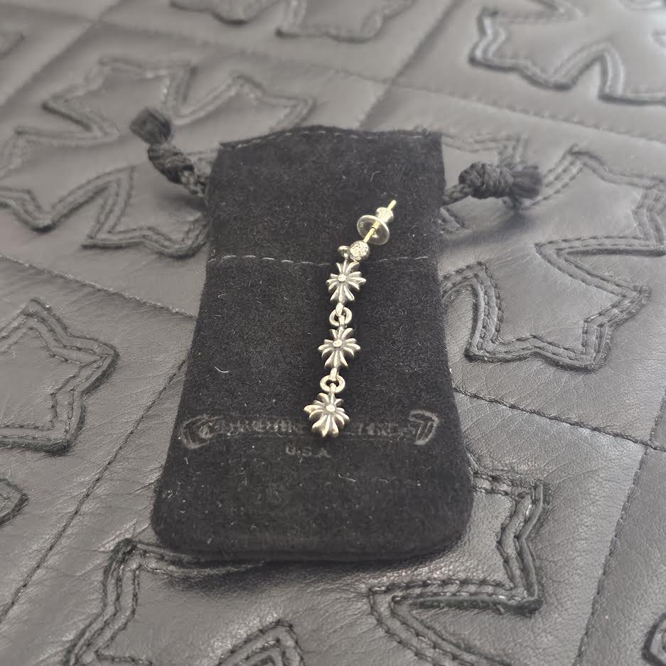 CHROME HEARTS Tiny E CH Plus 3 Drop Earring クロムハーツ タイニーE