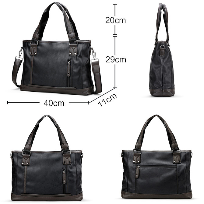 2way トートバッグ ショルダーバッグ メンズ ビジネス PUレザー