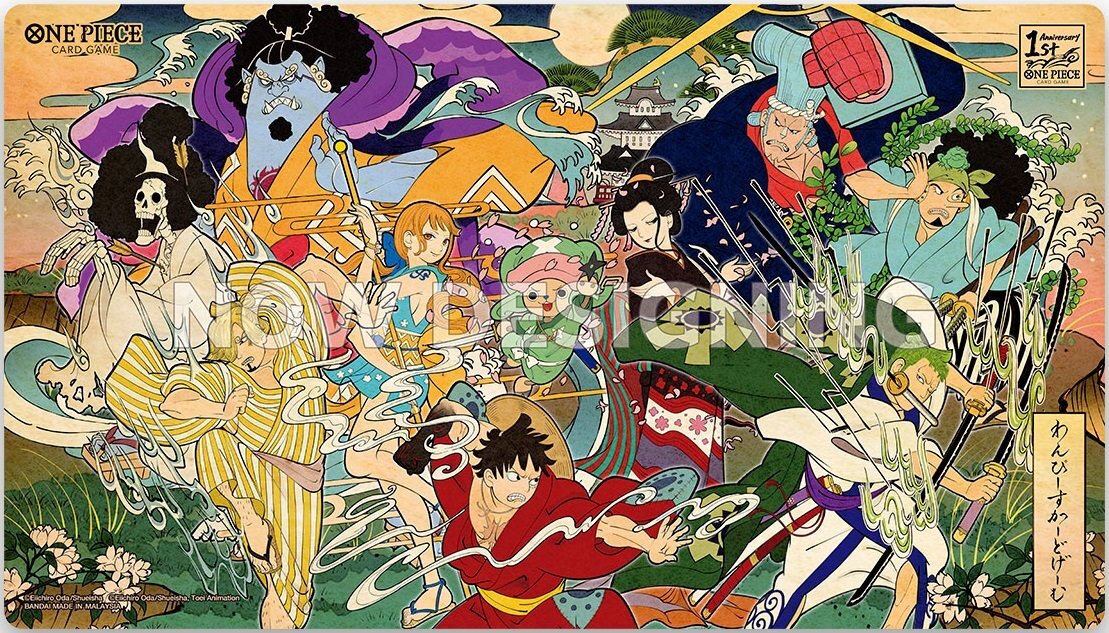 オフィシャルプレイマット【英語版 1st ANNIVERSARY SET】 麦わらの