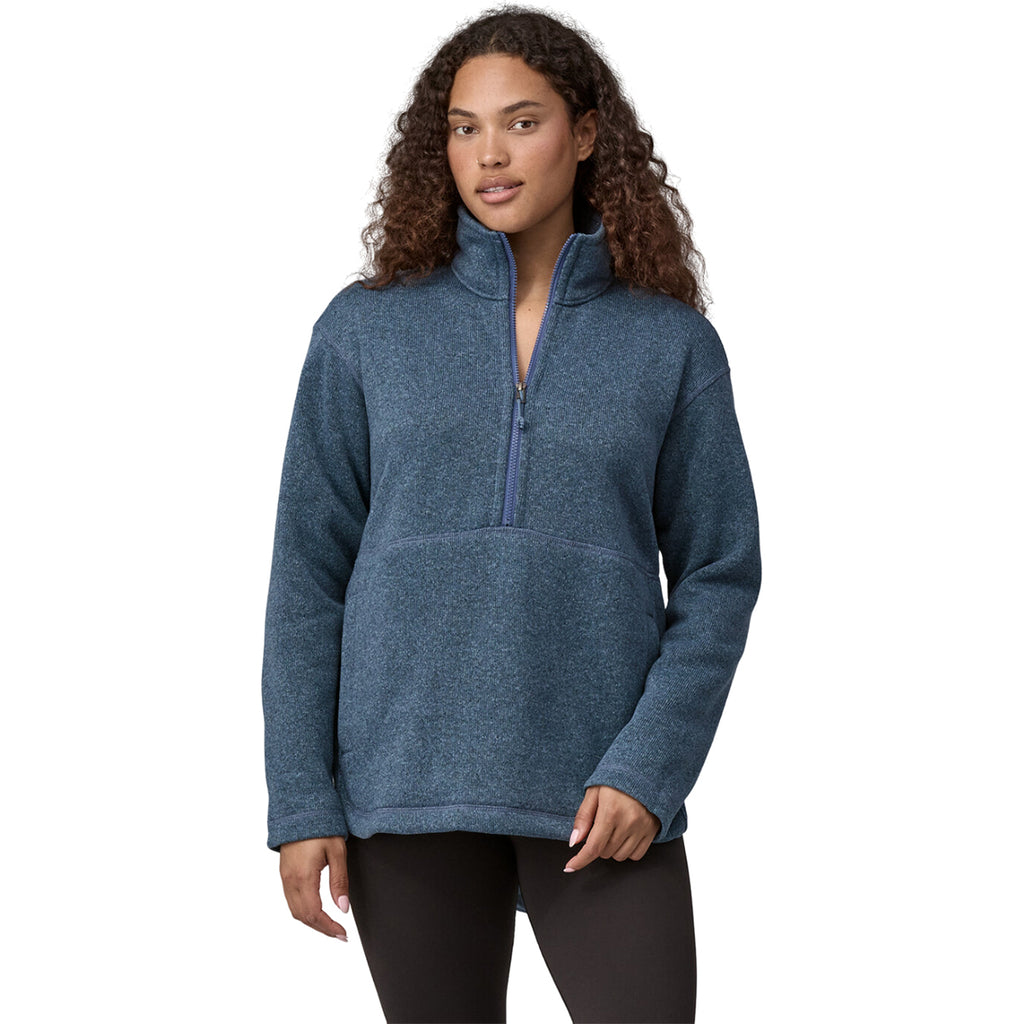 Patagonia Women's Utility Blue Better Sweater Oversized Fleece Pullove