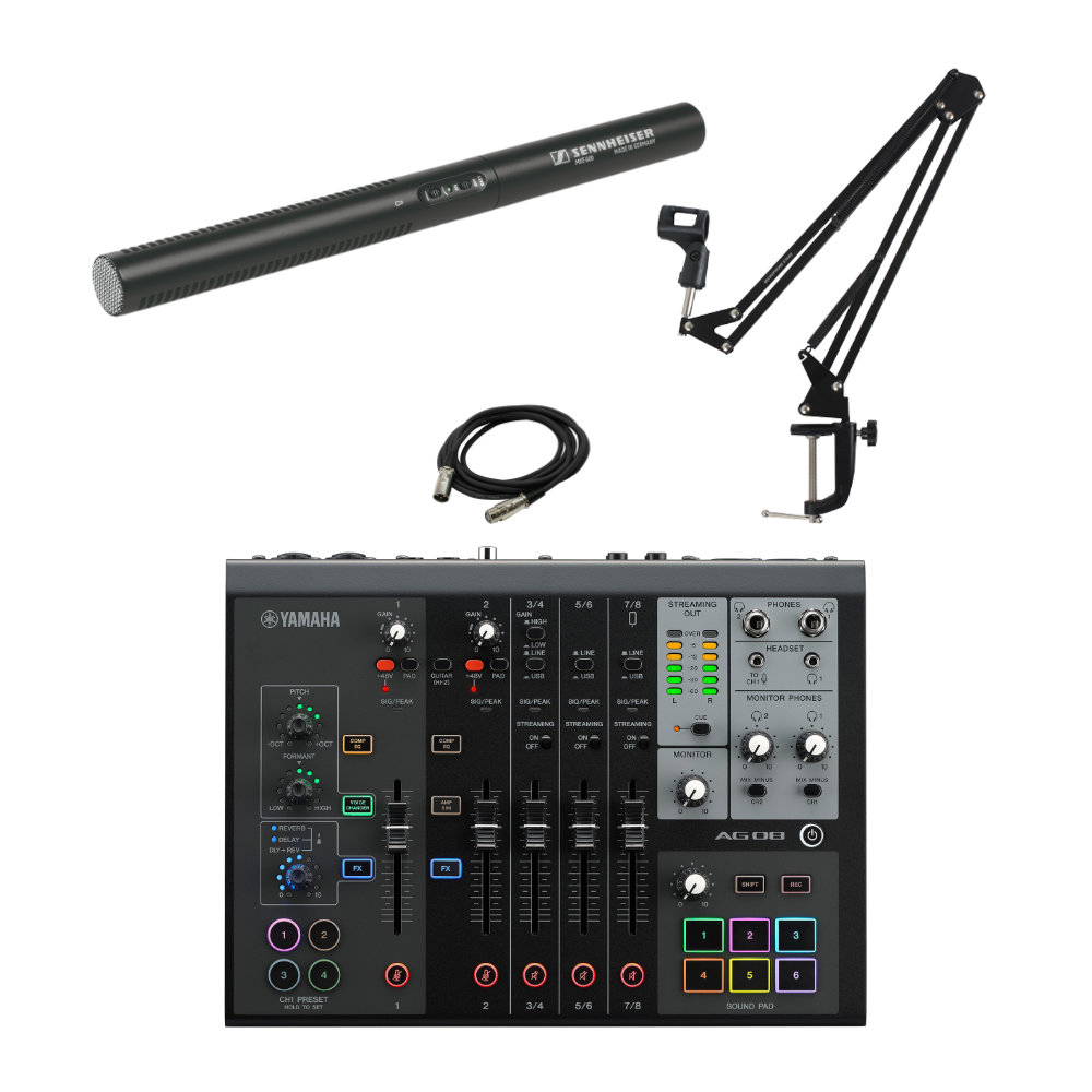 YAMAHA WEBキャスティングミキサー AG08 BLACK ゼンハイザー