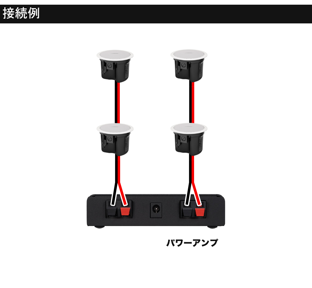 BOSE天井埋め込みスピーカー＋小型アンプセット ホームオーディオ等に