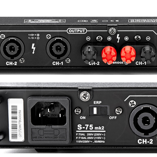 thomann (トーマン) ／ S-75mk2 - パワーアンプ - [45W+45W／8Ω、75W+