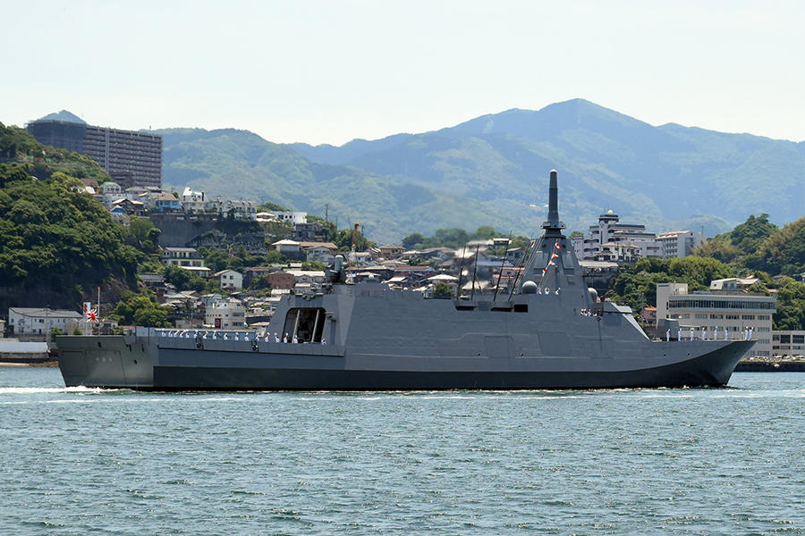 防衛省向け3,900トン型護衛艦「やはぎ」を長崎にて引渡し | 三菱重工