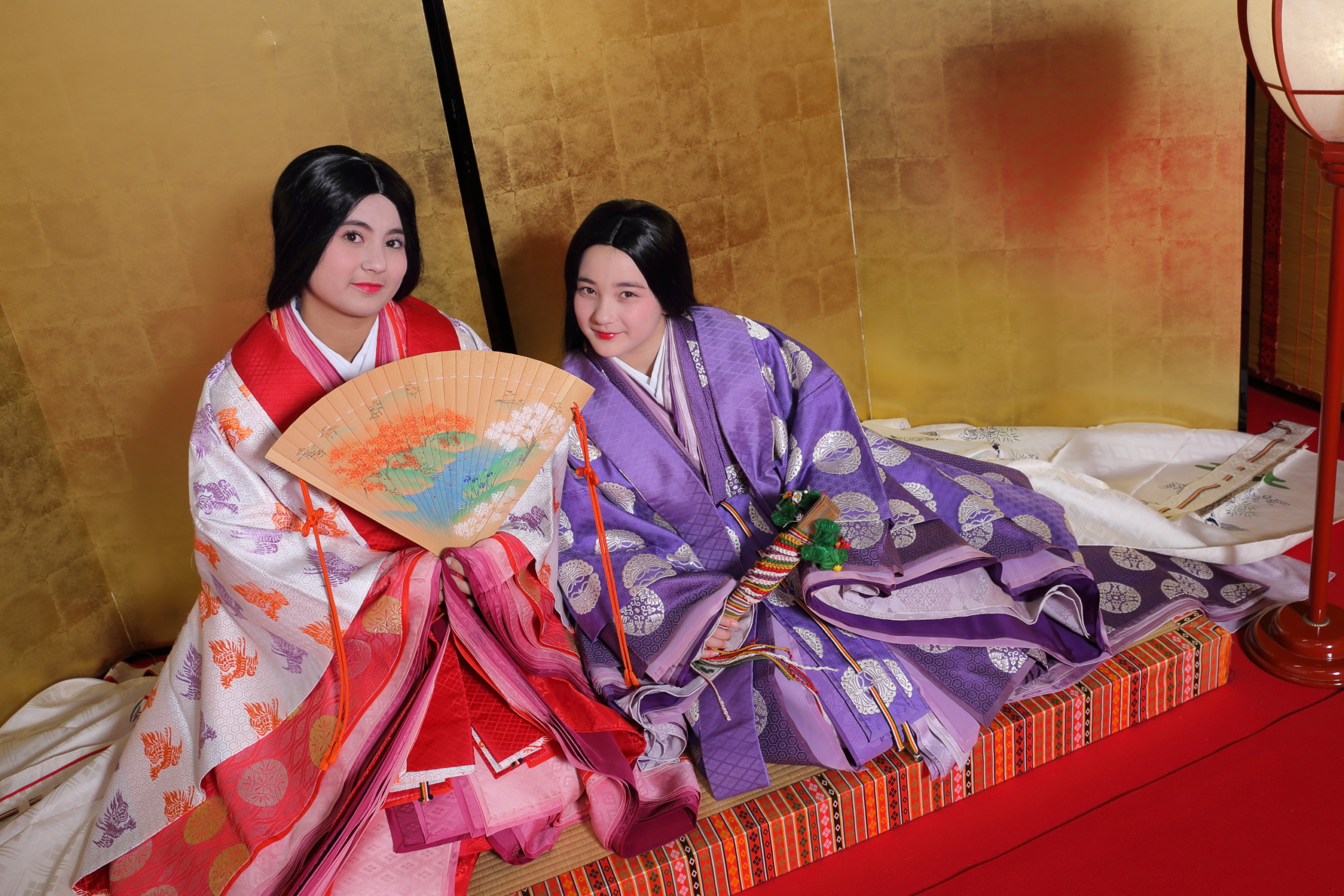 十二単風 桜柄あか 十二単風 あかむらさき桜 十二単風桜柄あか ◯桜