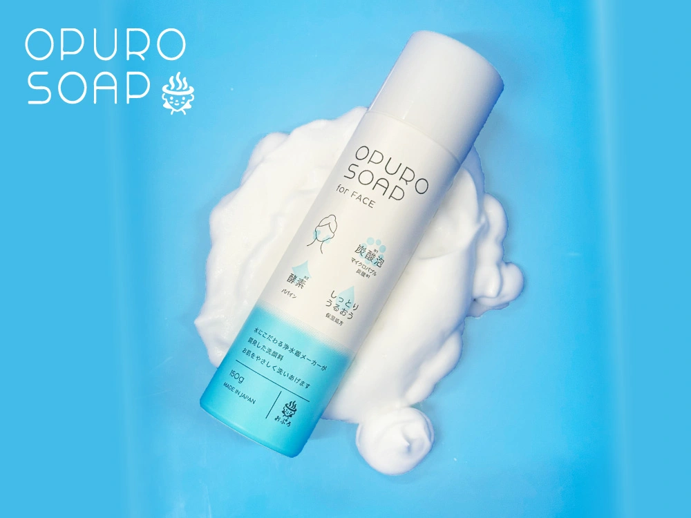 洗顔料 炭酸泡洗顔 おぷろフェイスソープ | 商品情報｜水生活製作所