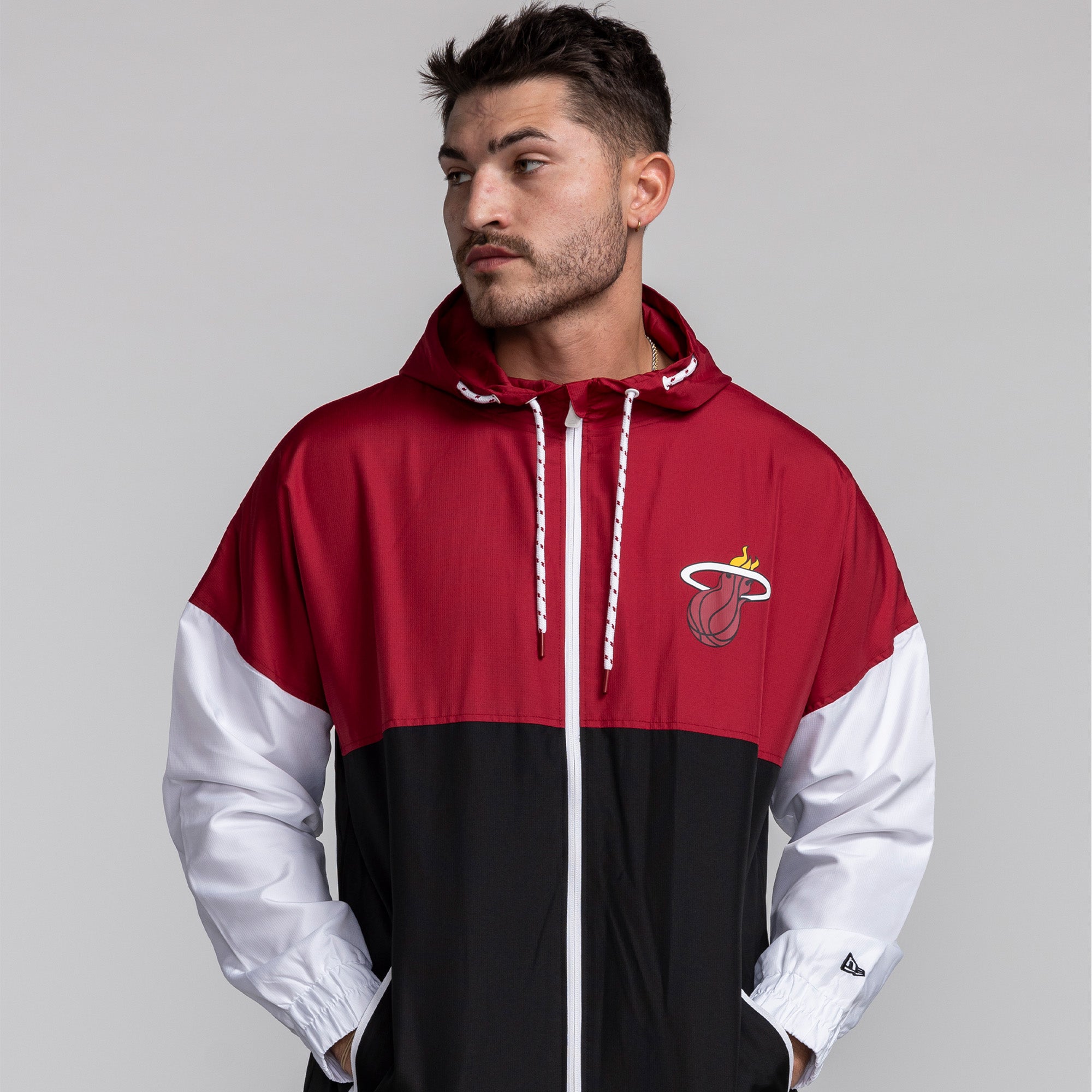 New Era Miami HEAT Colorblock Windbreaker Outerwear
