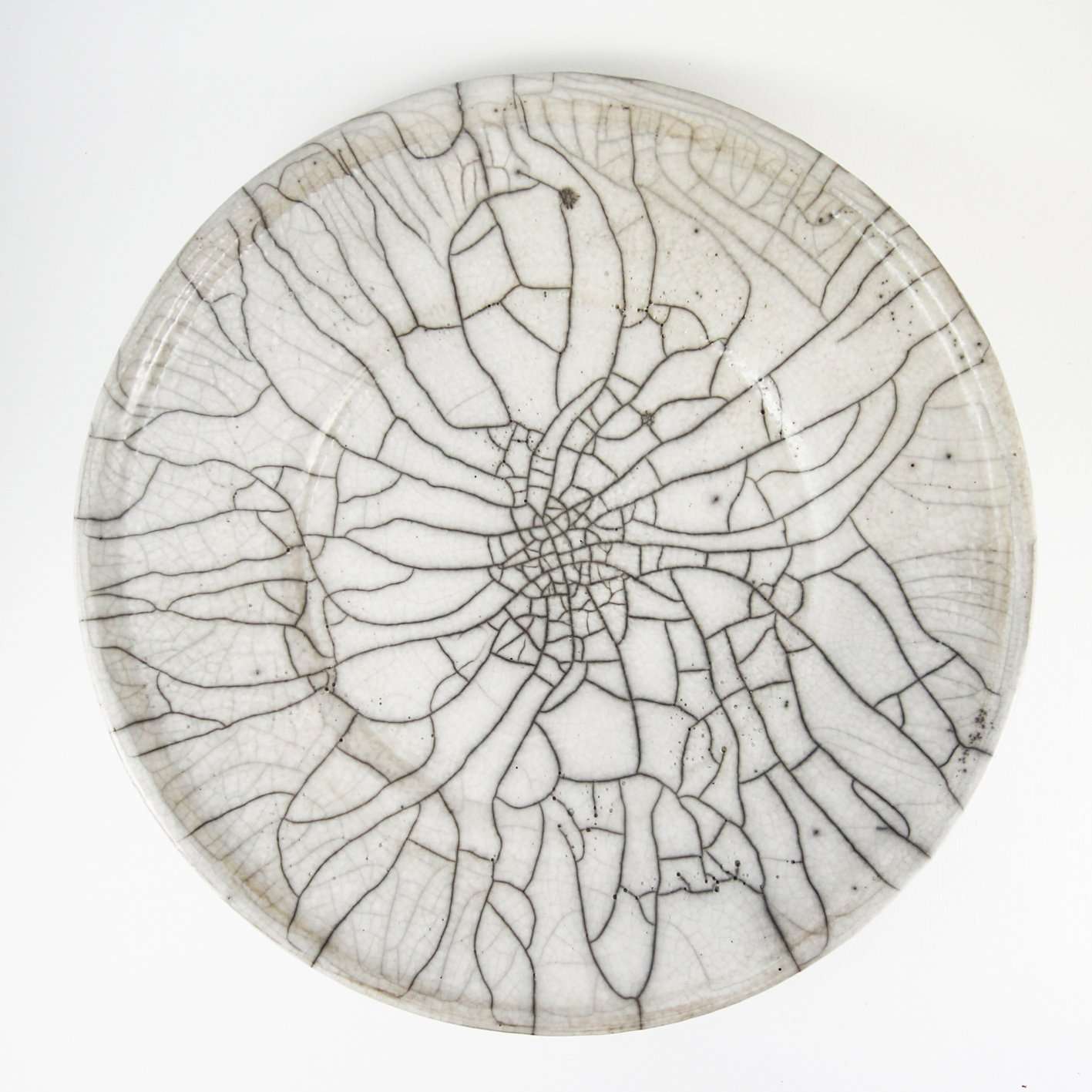Spider Raku Large Plate | Ceramic | Home Decor | Micucci Interiors