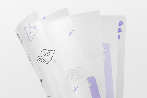 クリアファイル｜3ポケットクリアホルダー＜A5＞ おばけ柄(35568006