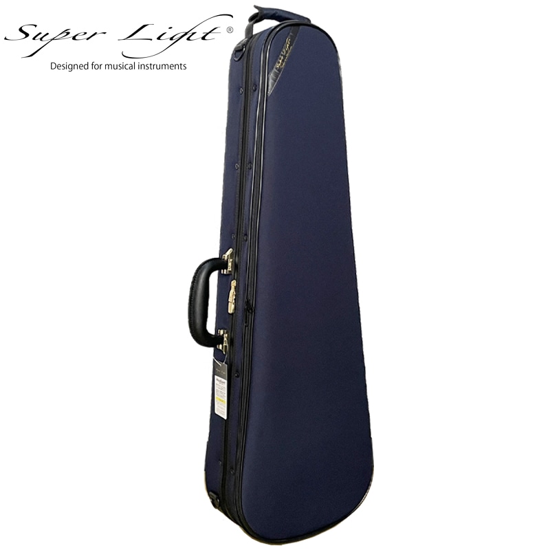 スーパーライト Shaped ケース バイオリン用 4/4 三角型 ブルー Super