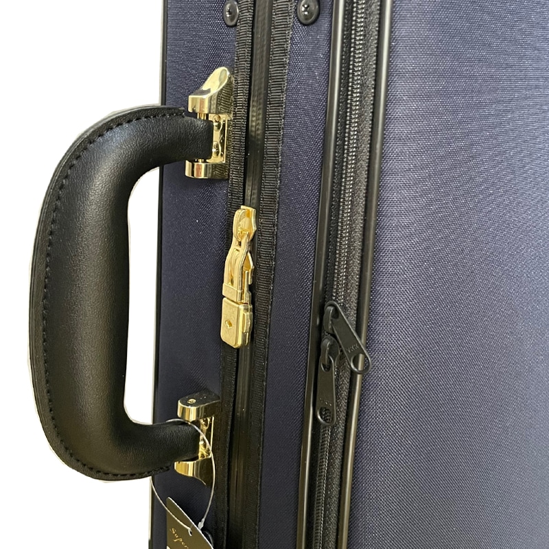 スーパーライト Shaped ケース バイオリン用 4/4 三角型 ブルー Super