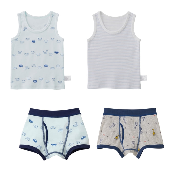 WEB限定】肌着セット キッズ上下4点セット – ミキハウスオフィシャルサイト