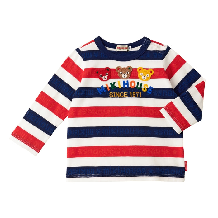 MIKIHOUSE 赤 クマ刺繍 Tシャツ120 MIKIHOUSE 赤 クマ刺繍 Tシャツ120