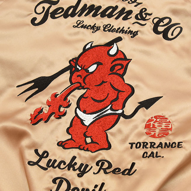 テッドマン(TEDMAN)「RED DEVIL」リバーシブルスカジャン/TSK-059