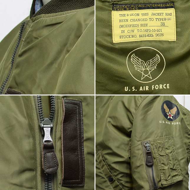 BUZZ RICKSON'S(バズリクソンズ)B-15C Olive(Modified)/br11311